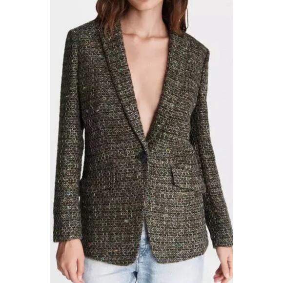rag & bone Jackets & Blazers - RAG & BONE Sz 4 MARGOT LINTON WOOL BOYFRIEND BLAZER JACKET Pockets Classic EUC